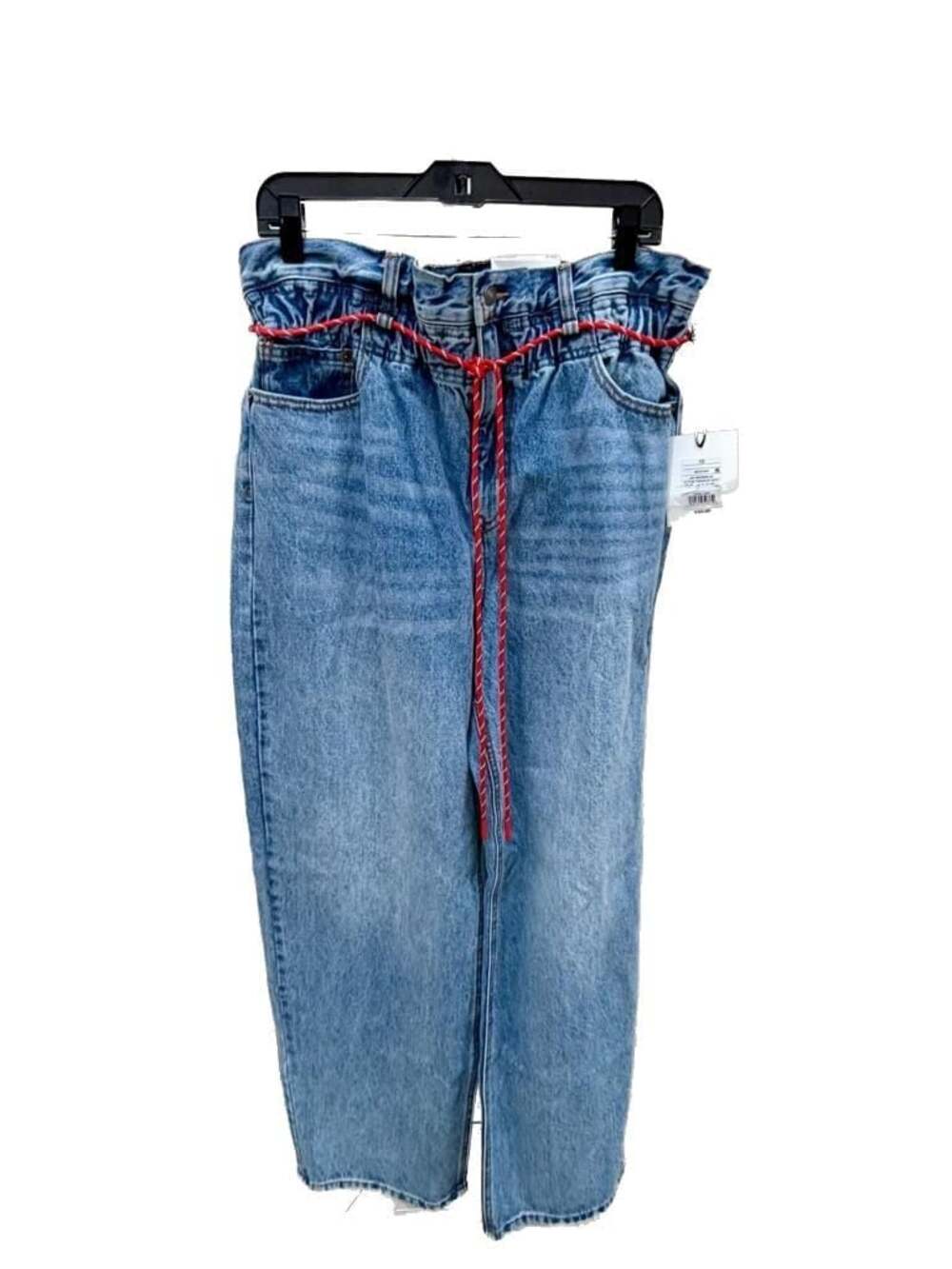 KBB by Kahlana Target Highest Rise Barrel Leg Jeans Light Wash Size 10